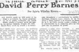 David Perry Barnes David Perry Barnes