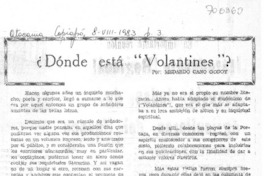 Dónde está "Volantines" Dónde está "Volantines"