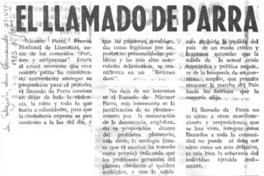 El llamado de Parra