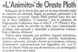"L'Animita" de Oreste Plath
