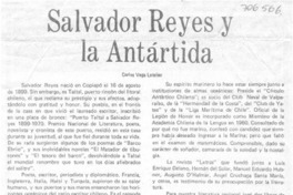 Salvador Reyes y la Antártida Salvador Reyes y la Antártida