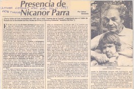 Presencia de Nicanor Parra