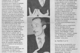 Un drama que fascina : [entrevista]