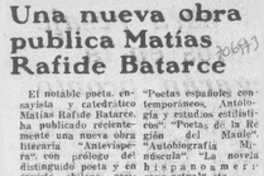 Una Nueva obra publica Matías Rafide Batarce. Una Nueva obra publica Matías Rafide Batarce.