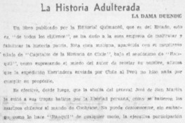 La historia adulterada La historia adulterada