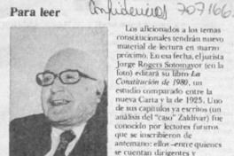 Para leer. Para leer.