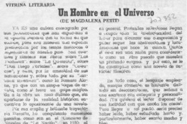 Un hombre en el universo Un hombre en el universo