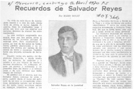 Recuerdos de Salvador Reyes Recuerdos de Salvador Reyes