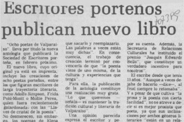Escritores porteños publican nuevo libro. Escritores porteños publican nuevo libro.