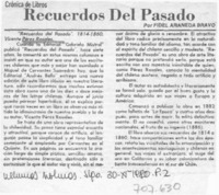 Recuerdos del pasado Recuerdos del pasado