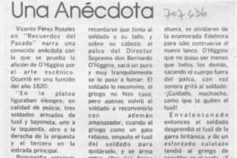 Una Anécdota. Una Anécdota.
