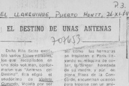 El destino de unas antenas