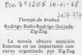 Tiempos de arañas Tiempos de arañas