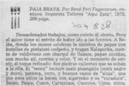 Paja brava