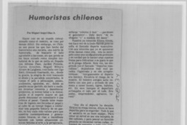Humoristas chilenos Humoristas chilenos