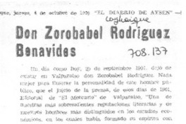 Don Zorobabel Rodríguez Benavides Don Zorobabel Rodríguez Benavides