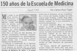 150 años de la Escuela de Medicina 150 años de la Escuela de Medicina