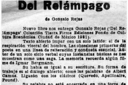 Del relámpago Del relámpago
