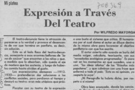 Expresión a través del teatro Expresión a través del teatro