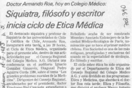 Siquiatra, filósofo y escritor inicia ciclo de ética médica. Siquiatra, filósofo y escritor inicia ciclo de ética médica.