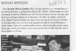 Buenas noticias. Buenas noticias.