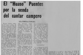 El "huaso" Puentes por la senda del cantar campero El "huaso" Puentes por la senda del cantar campero