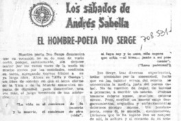 El hombre-poeta Ivo Serge El hombre-poeta Ivo Serge