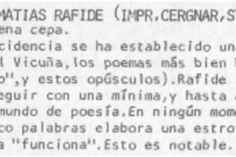 Antevíspera" Antevíspera"