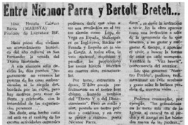 Nicanor Parra y Bertold Bretch -- Nicanor Parra y Bertold Bretch --
