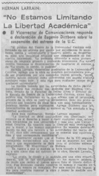 "No estamos limitando la libertad académica" "No estamos limitando la libertad académica"