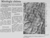 Mitología chilota. Mitología chilota.