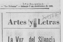 La voz del silencio La voz del silencio