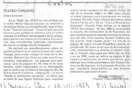 Teatro chileno Teatro chileno