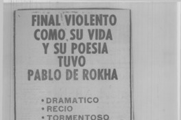 Cuando Pablo de Rokha llegaba con libros y charlas a Rancagua Cuando Pablo de Rokha llegaba con libros y charlas a Rancagua