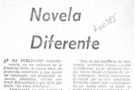Novela diferente. Novela diferente.