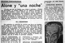 Alone y "una noche" Alone y "una noche"