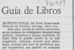 Muertos útiles. Muertos útiles.