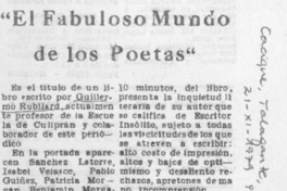 El fabuloso mundo de los poetas".