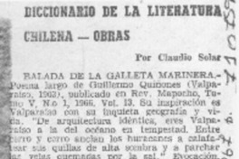 Balada de la galleta marinera