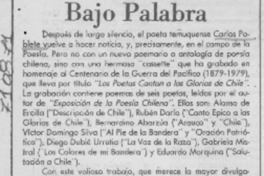 Bajo palabra Bajo palabra