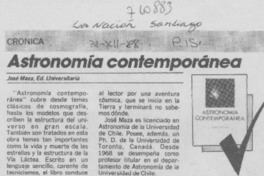 Astronomía contemporánea. Astronomía contemporánea.