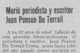 Murió periodista y escritor Jean Ponson du Terrail. Murió periodista y escritor Jean Ponson du Terrail.