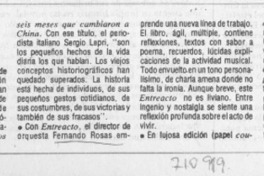Entreacto. Entreacto.