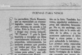 Poemas para niños. Poemas para niños.