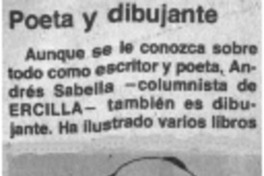 Poeta y dibujante. Poeta y dibujante.