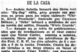 De la casa.