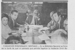 Creada la fundación "Erich Rosenrauch". Creada la fundación "Erich Rosenrauch".