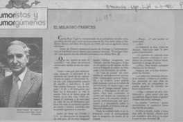 El milagro francés. El milagro francés.