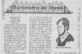 Carlos Ruíz Zaldívar, romancero heroico Carlos Ruíz Zaldívar, romancero heroico
