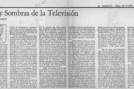 Luces y sombras de la televisión Luces y sombras de la televisión